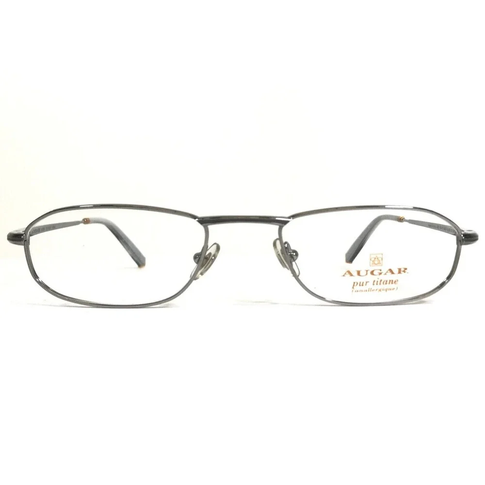Augar Eyeglasses Frames HT161 GRIS Red Silver 22KT GP Gold Plated 52-20-135